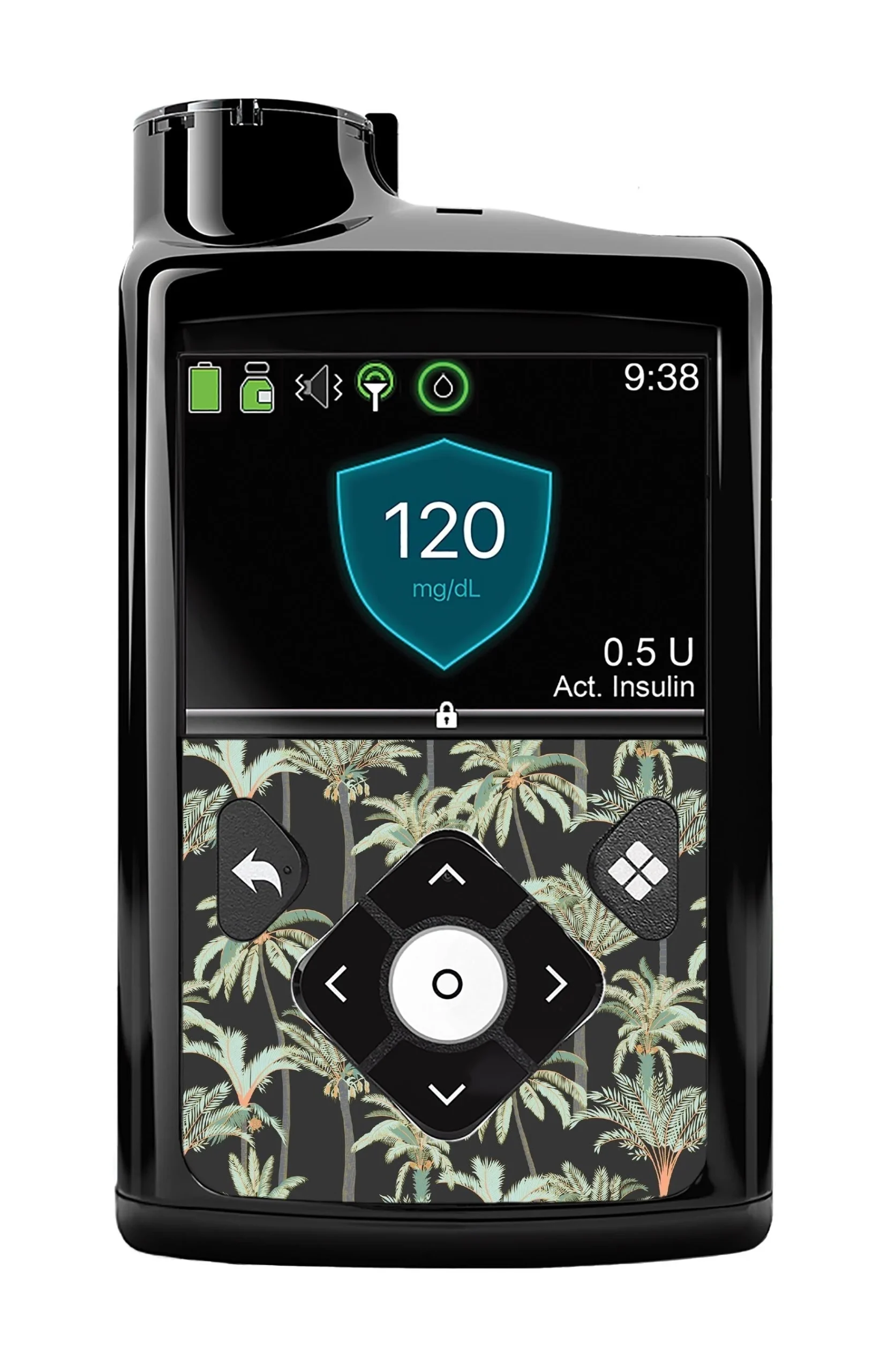 Night Palms Sticker for Medtronic MiniMed 770G & 780G