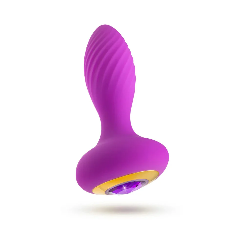 Oh My Gem Charm Butt Plug Amethyst Purple