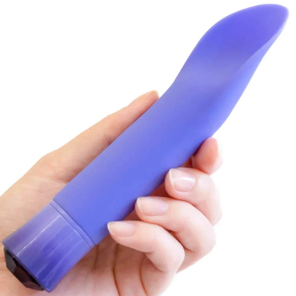 Oh My Gem Enrapture Warming Clitoral Vibrator, 6.5",Tanzanite