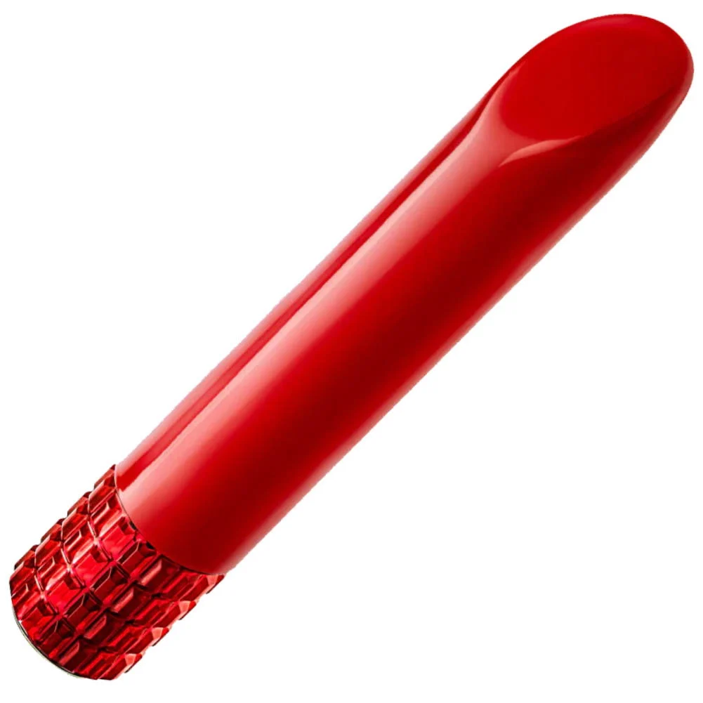 Oh My Gem Jeweled Rechargeable Intimate Vibrator, 5", Ruby Desire