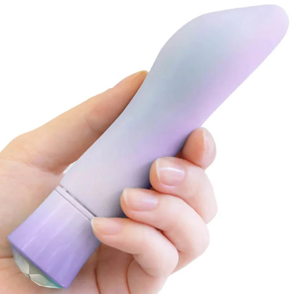 Oh My Gem Revival Warming G Spot Stimulation Vibrator, 5.5", Opal