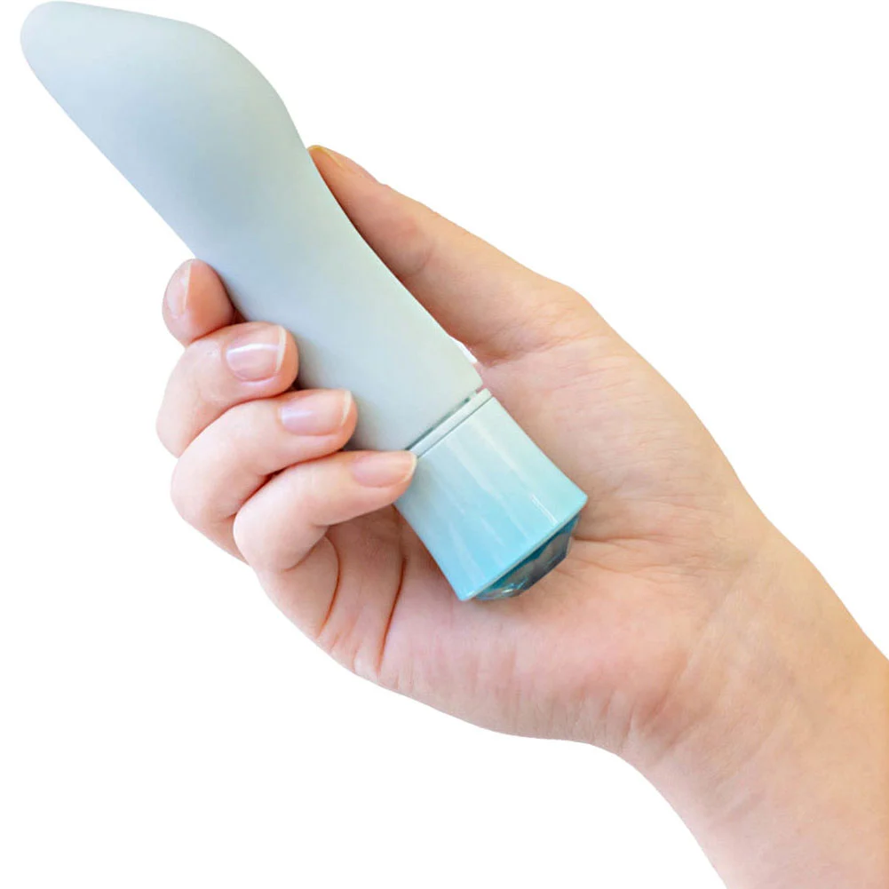 Oh My Gem Warming Clitoral Vibrator, 5.5", Aquamarine Ardor