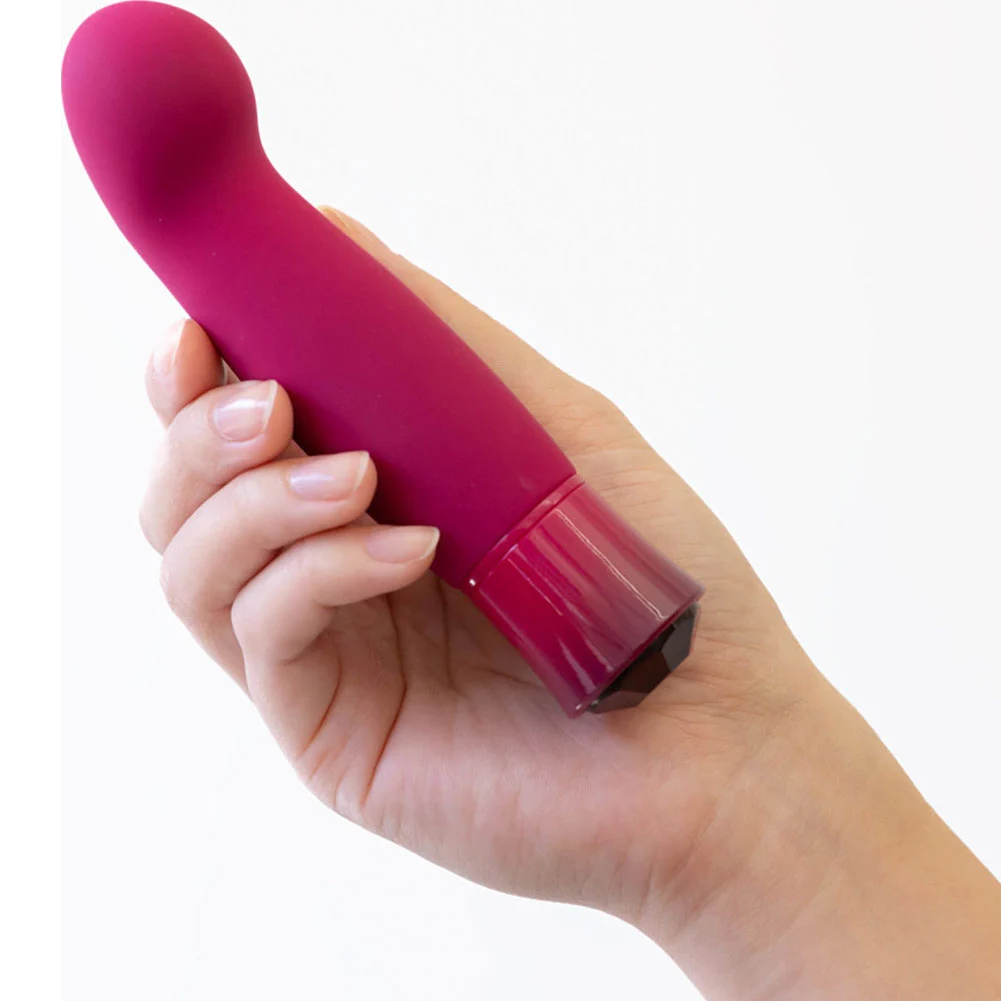 Oh My Gem Warming Clitoral Vibrator, 5.5", Garnet Classy