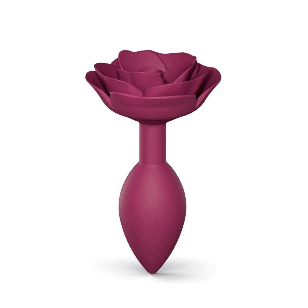 Open Roses Anal Plug Medium Red