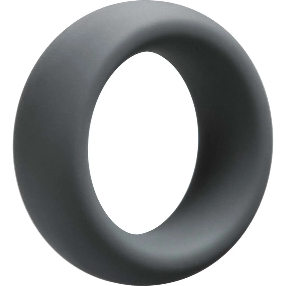 OptiMALE C-Ring Thick Silicone Penis Ring, 35 mm, Slate