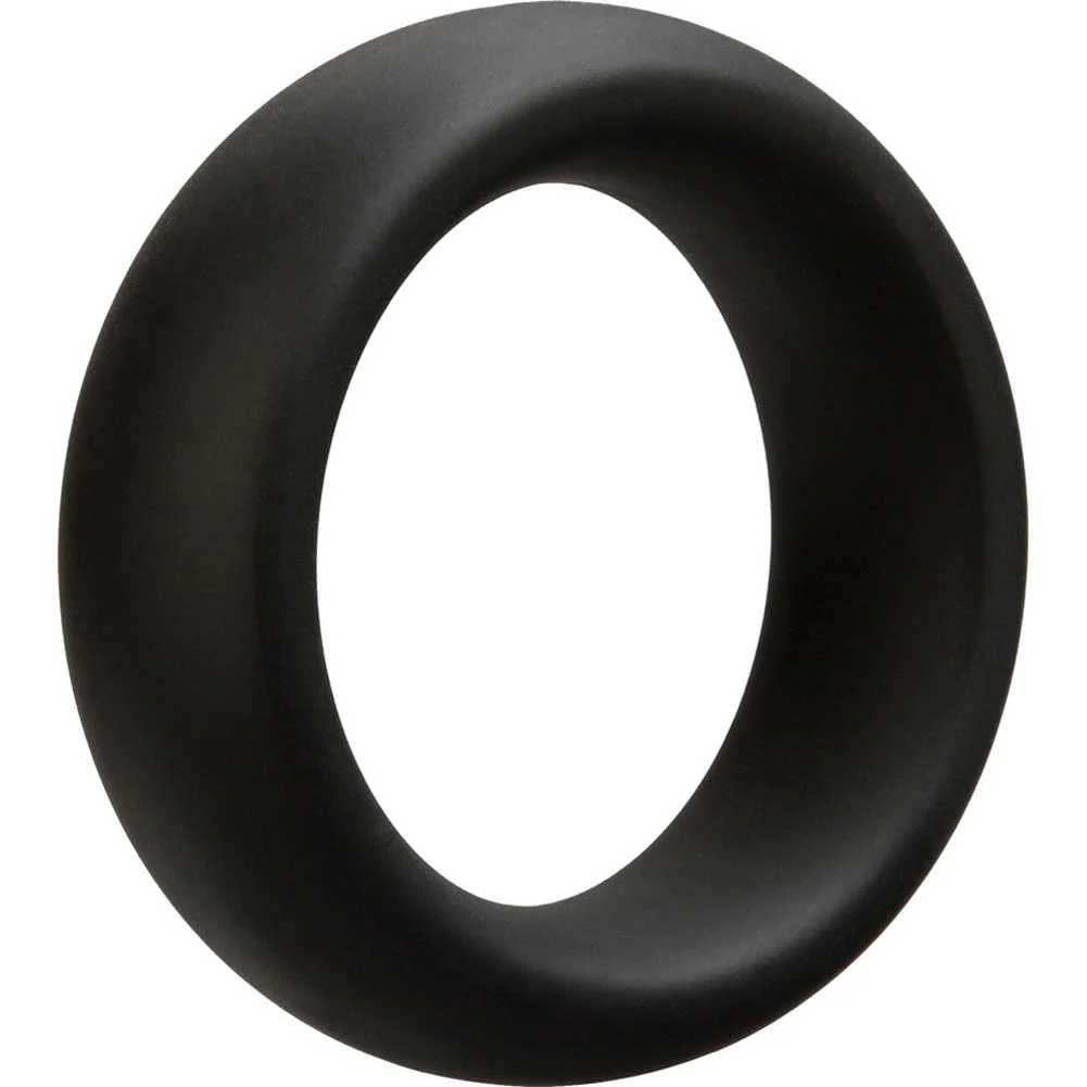 OptiMALE C-Ring Thick Silicone Penis Ring, 40 mm, Black