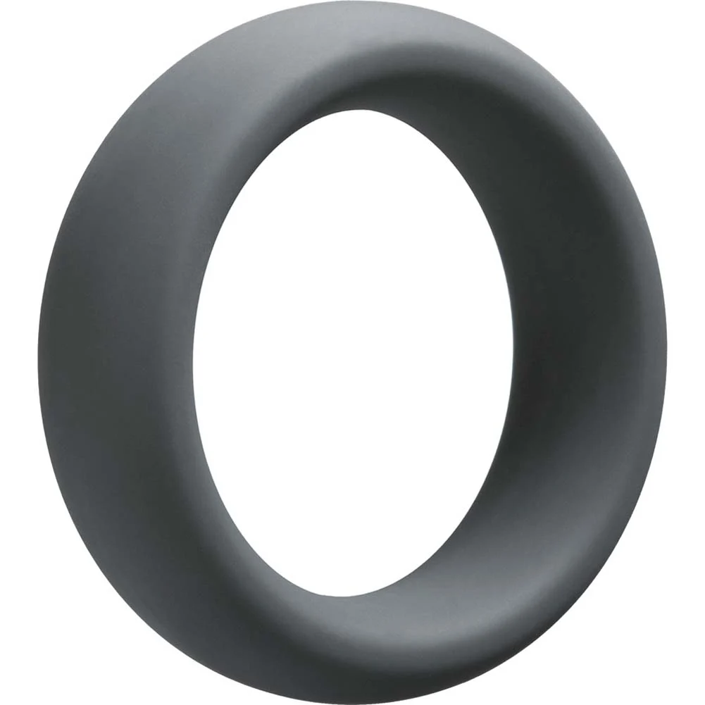 OptiMALE C-Ring Thick Silicone Penis Ring, 45 mm, Slate