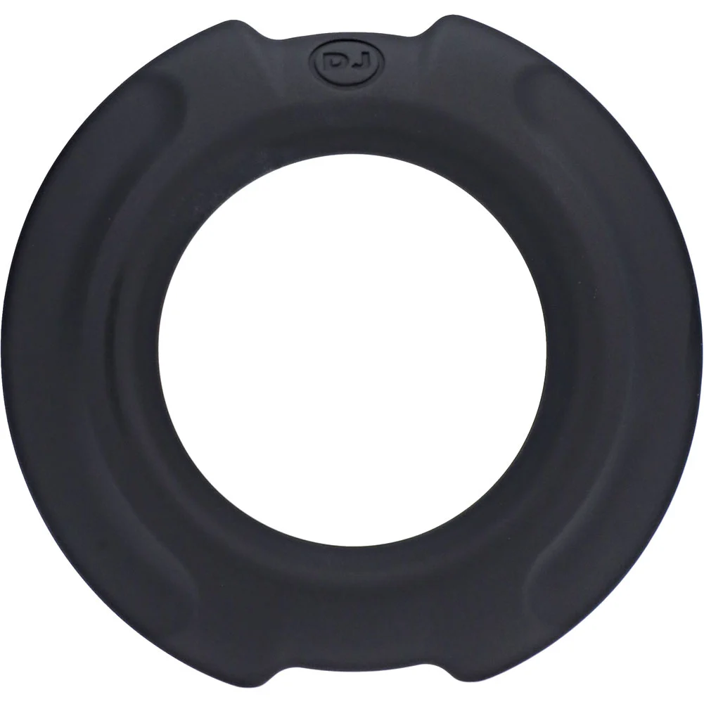 OptiMALE FlexiSteel Silicone Metal Core C-Ring, 1.38" (35 mm), Black