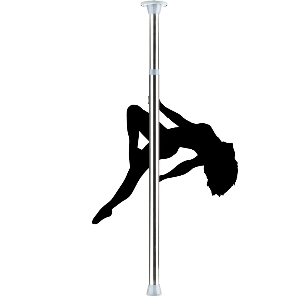 Ouch Adjustable Metal Dance Pole, 10 Feet, Silver