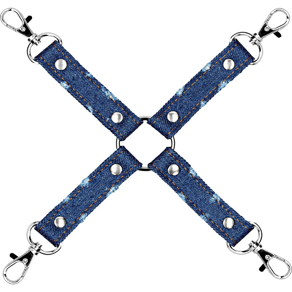 Ouch Denim Hogtie Roughened Denim Style, Blue