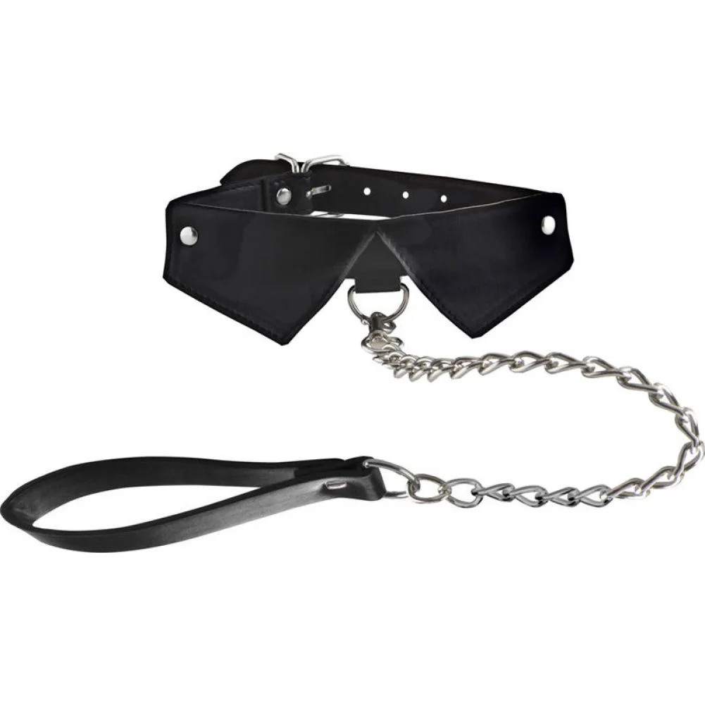 Ouch Exclusive Collar with Leash, One Size, Black