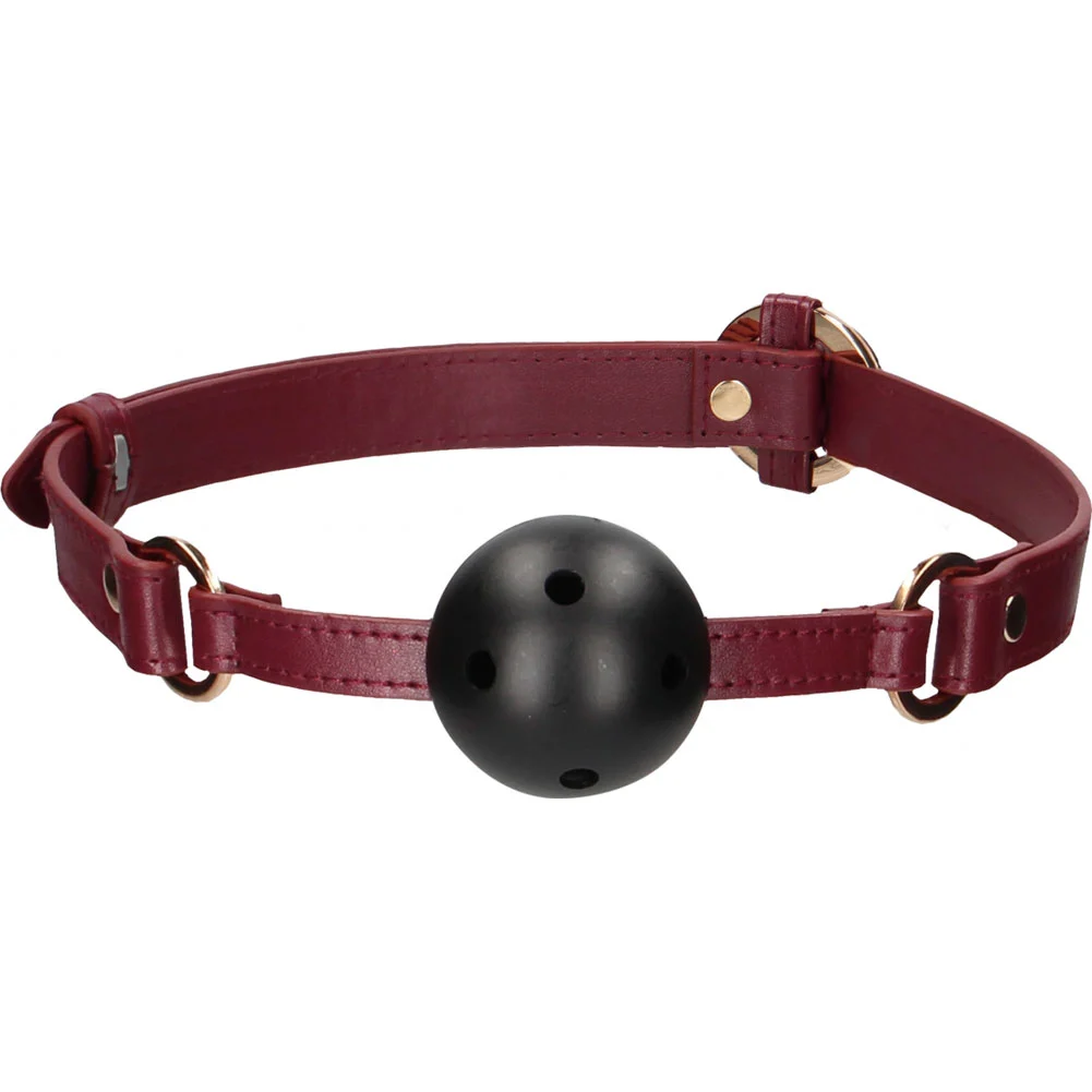 Ouch Halo Breathable Ball Gag, 1.73" Ball, Burgundy