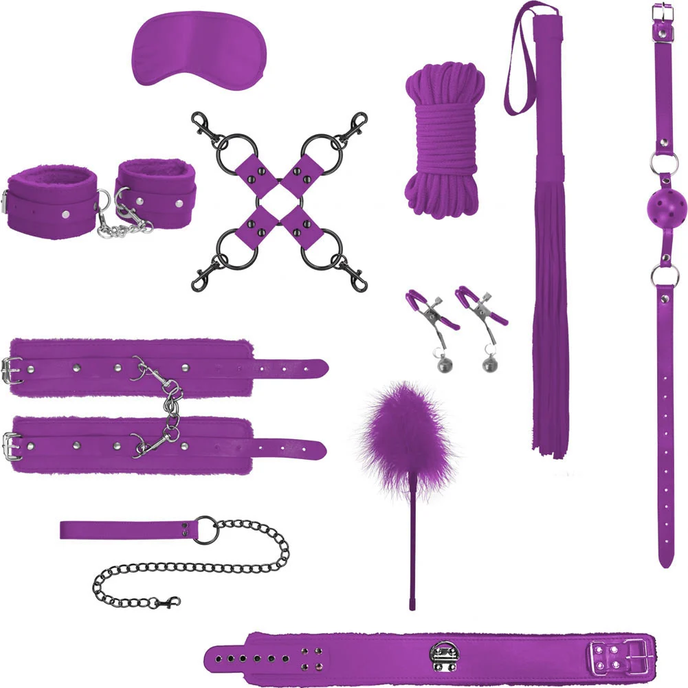 Ouch Intermediate Bondage Kit, Purple