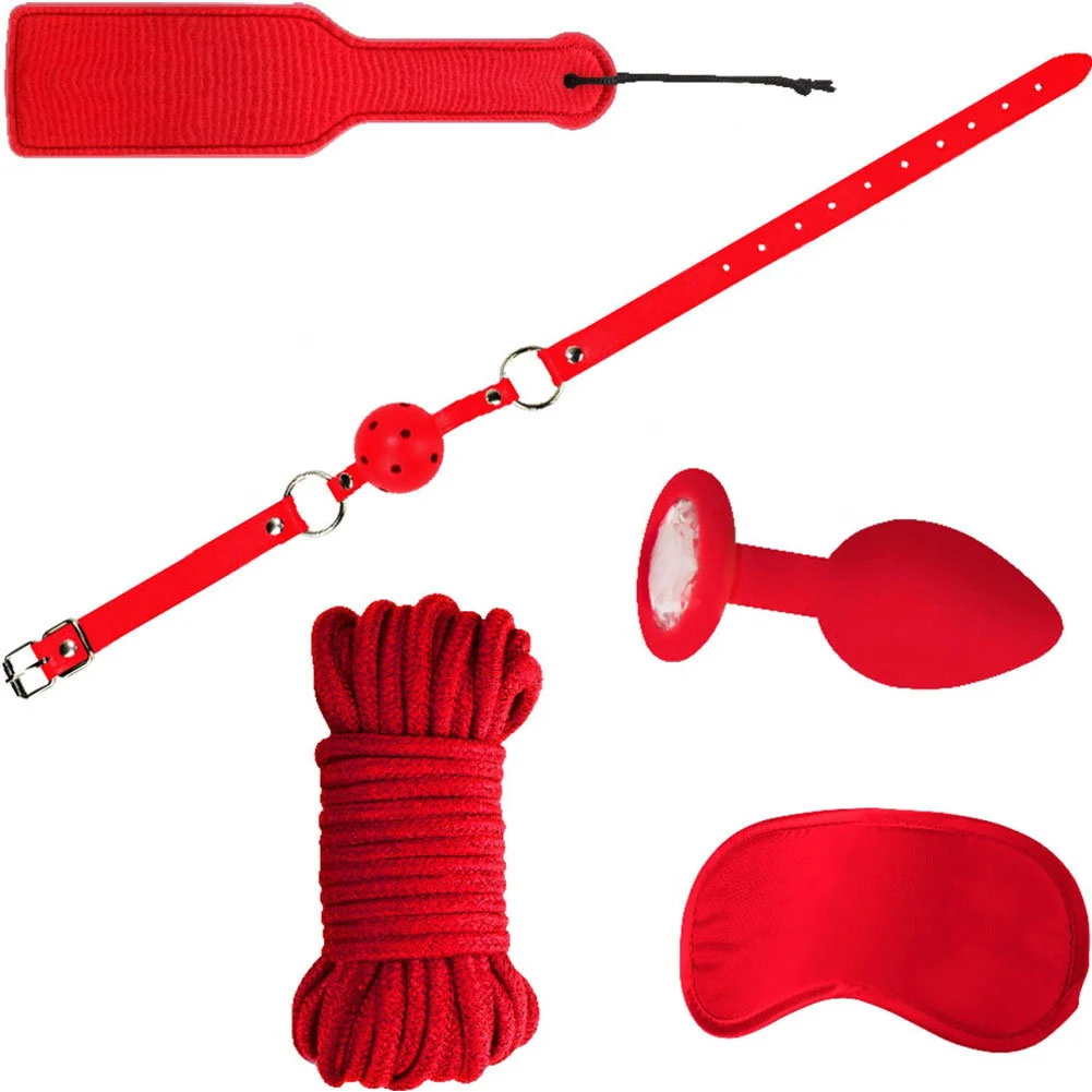 Ouch Introductory Bondage Kit No 5, Red