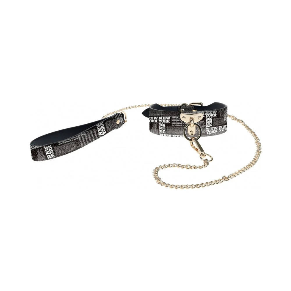 Ouch! NY Collection Collar with Leash