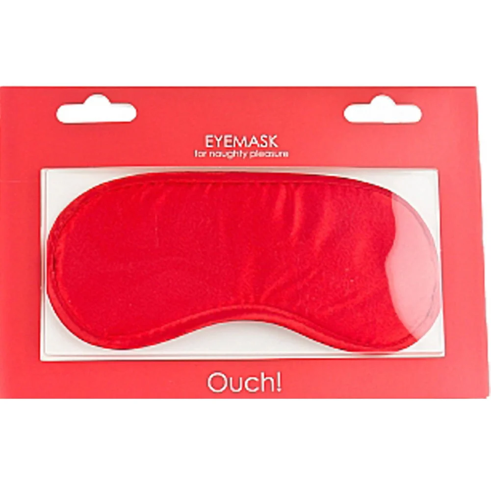 Ouch Soft Eyemask for Naughty Pleasure, One Size, Red