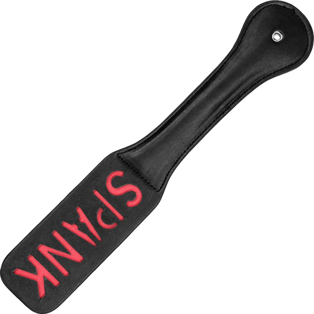 Ouch SPANK Faux Leather Paddle, 12.5", Black
