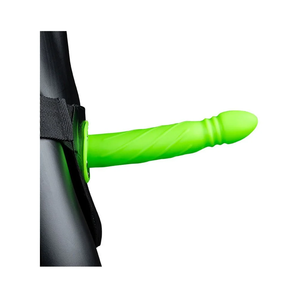 Ouch! Twisted Hollow Strap-on 8 In.