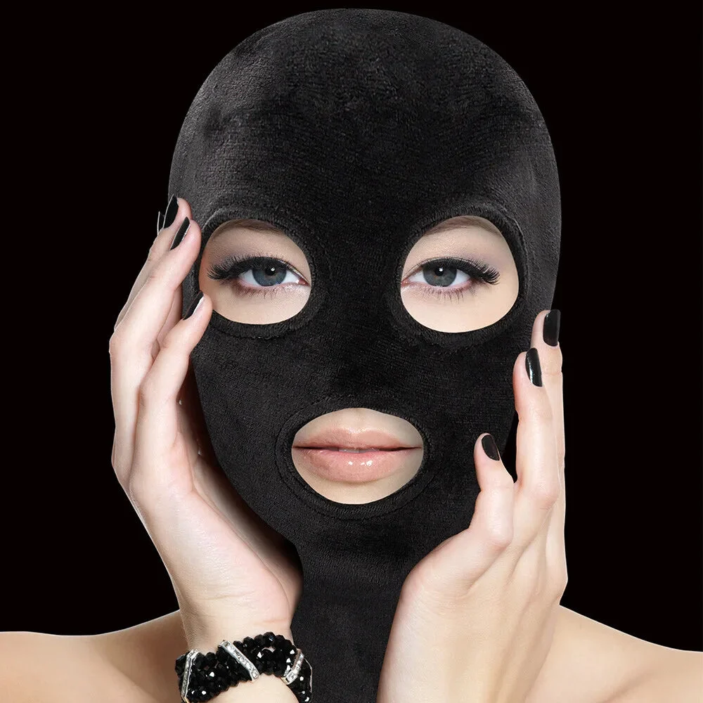 Ouch Velvet & Velcro Mask With Eye And Mouth Opening