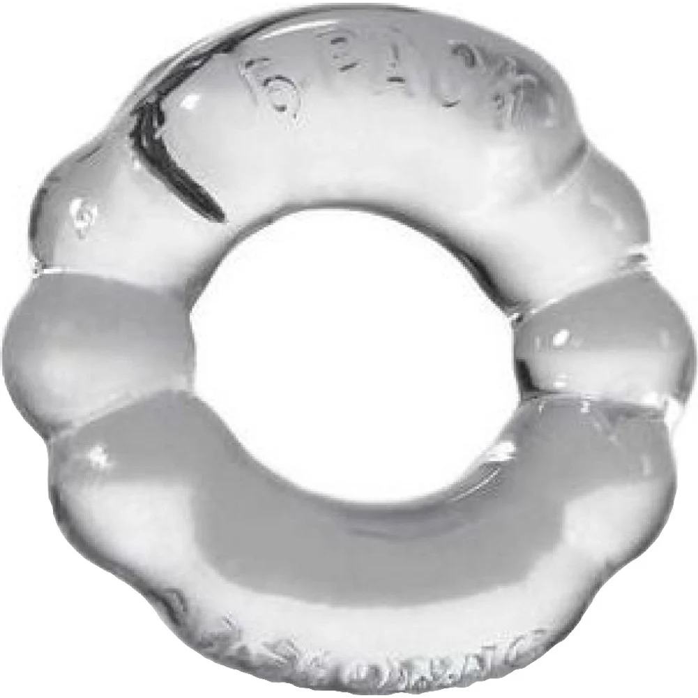 OxBalls Atomic Jock 6-Pack Sport Penis Ring, 1", Crystal Clear