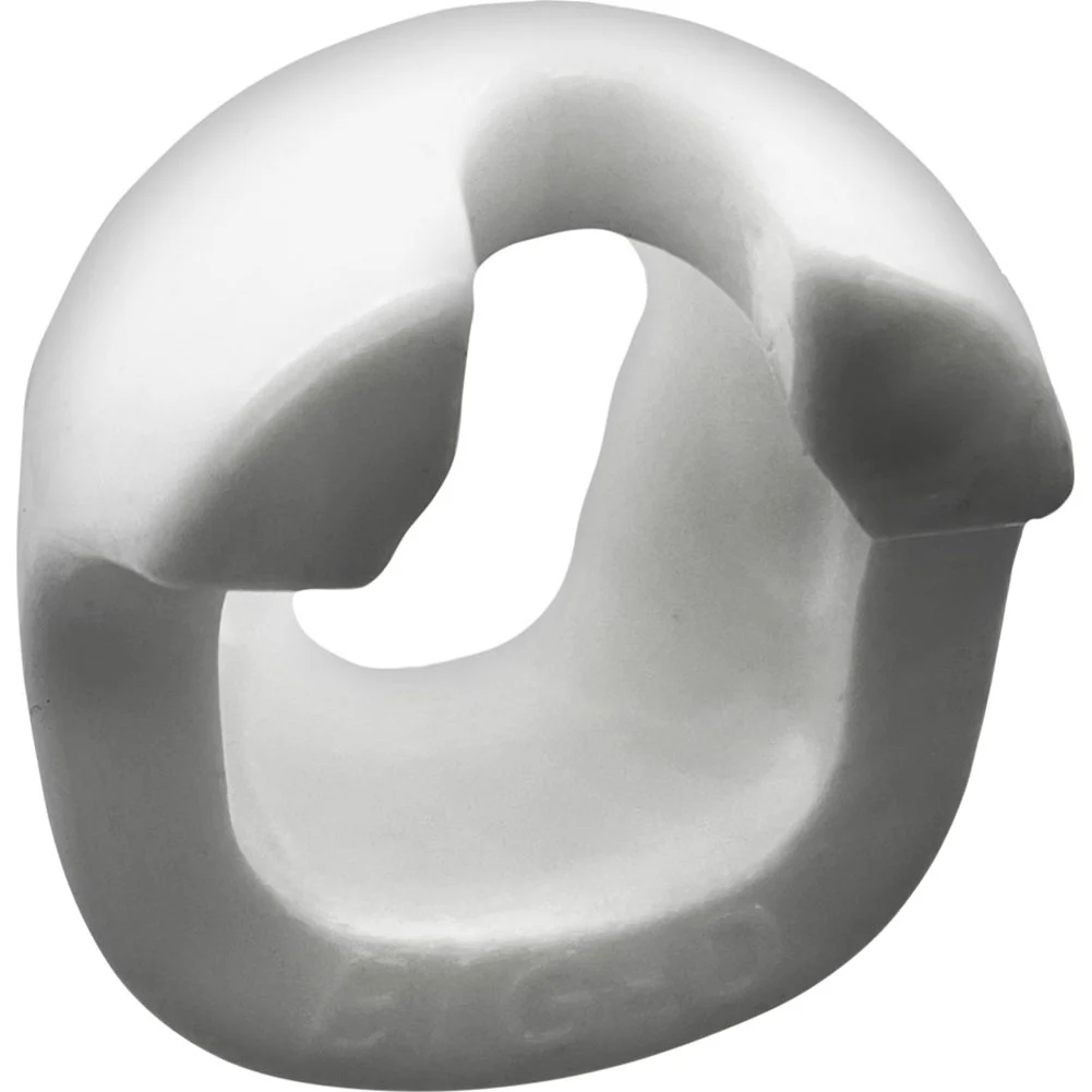 OxBalls Big-D Shaft Grip Penis Ring, 3.5", White