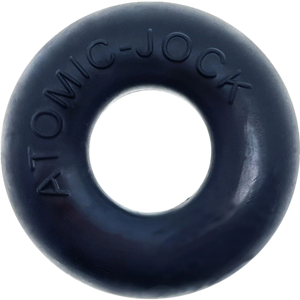 OxBalls Do-Nut-2 Atomic Jock Penis Ring, 2", Night Black