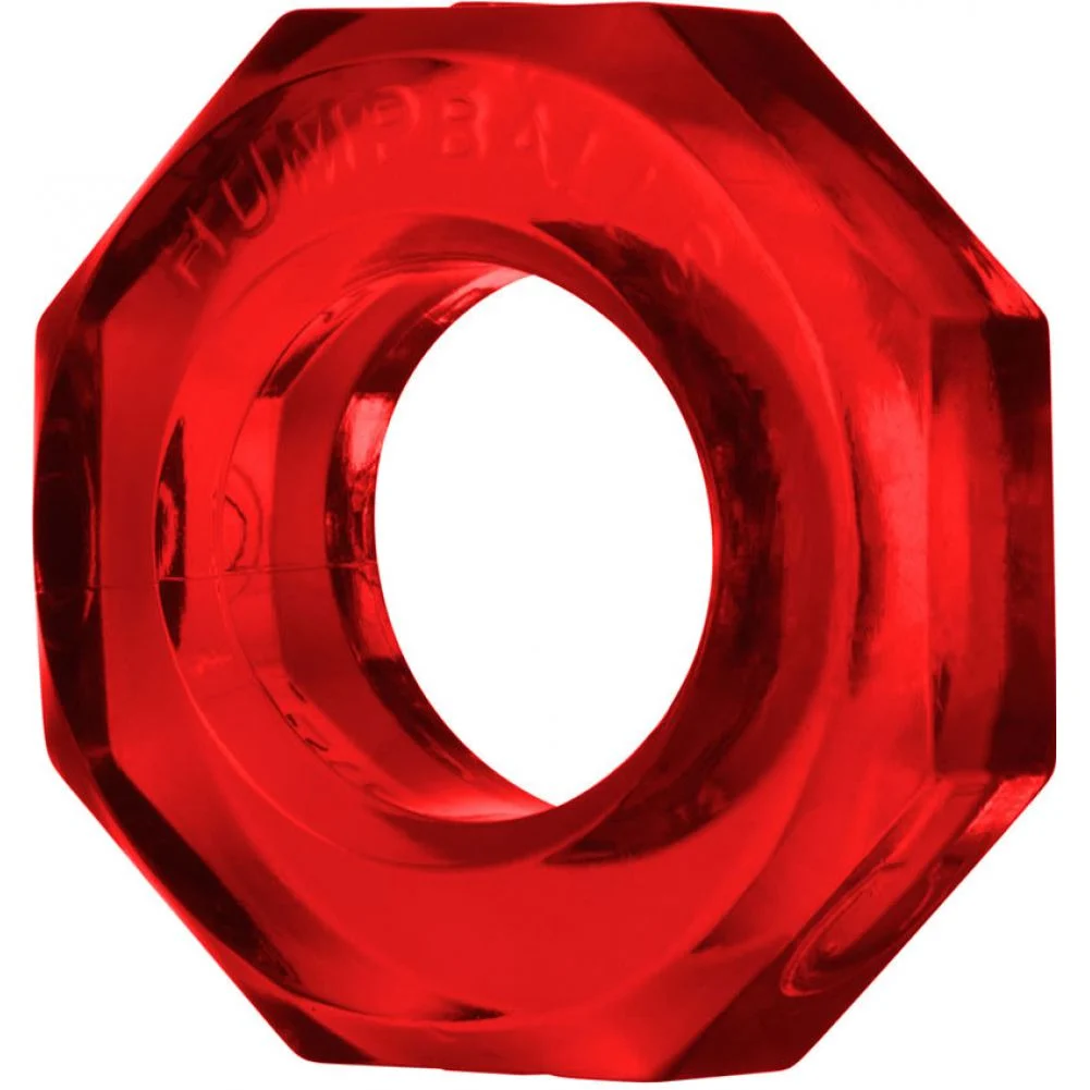 OxBalls Humpballs Penis Ring, 1.5", Ruby Red
