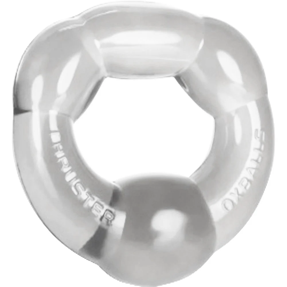OxBalls Thruster Thick Penis Ring, 1.25", Crystal Clear