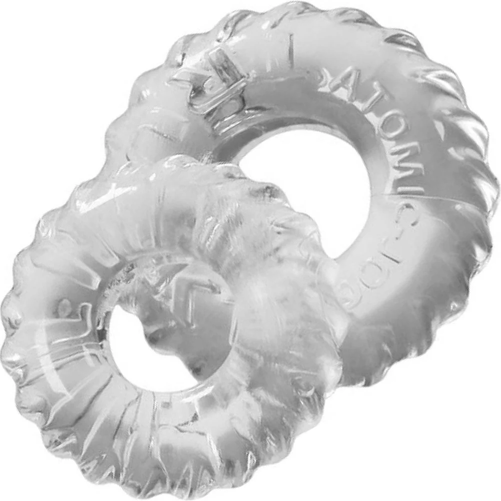 OxBalls Truckt 2-Pack Penis Ring Set, Clear