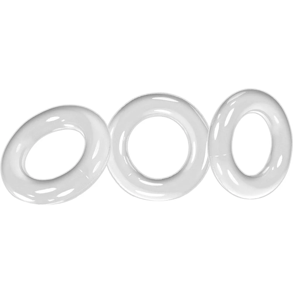 Oxballs Willy Rings 3-Pack Penis Rings, 1.5", White