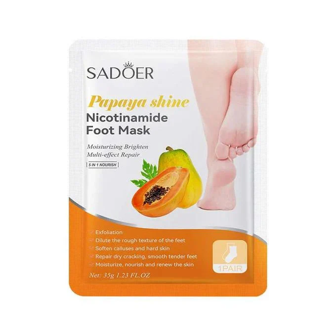 Papaya Shine Nicotinamide Foot Mask 1 Pair 35 G