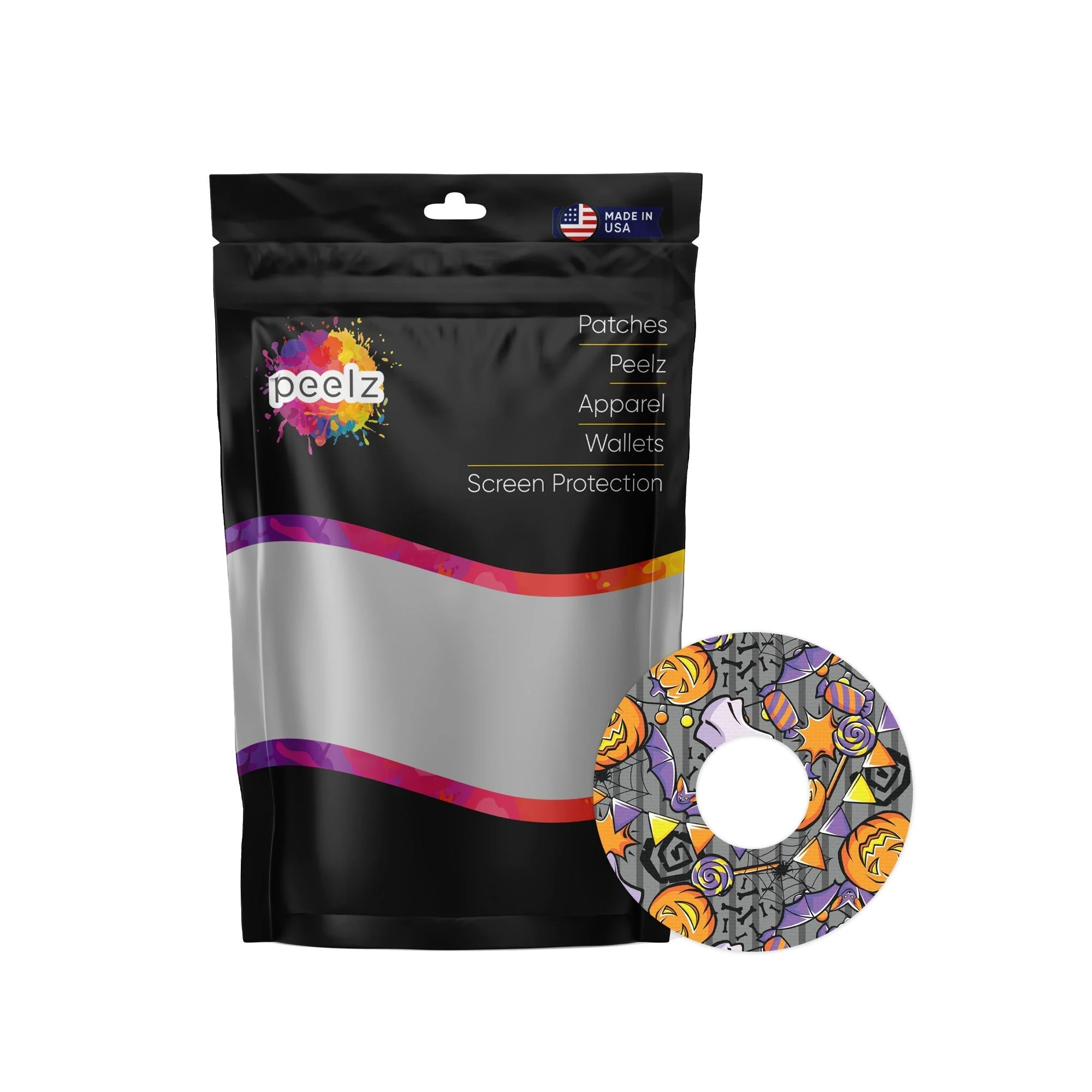 Party Halloween Patch Tape Designed for the FreeStyle Libre 3 Plus & Lingo