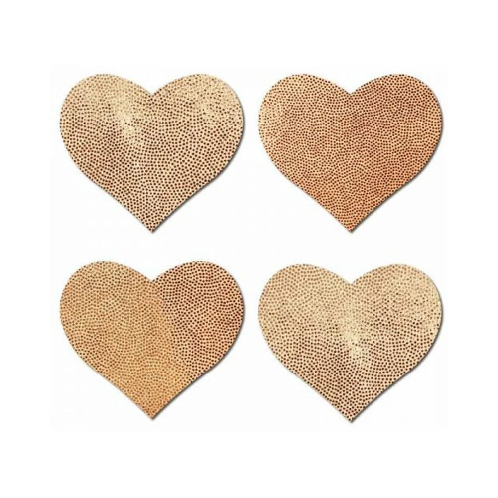 Pastease Petites Liquid Hearts Pasties Rose Gold 2-pack
