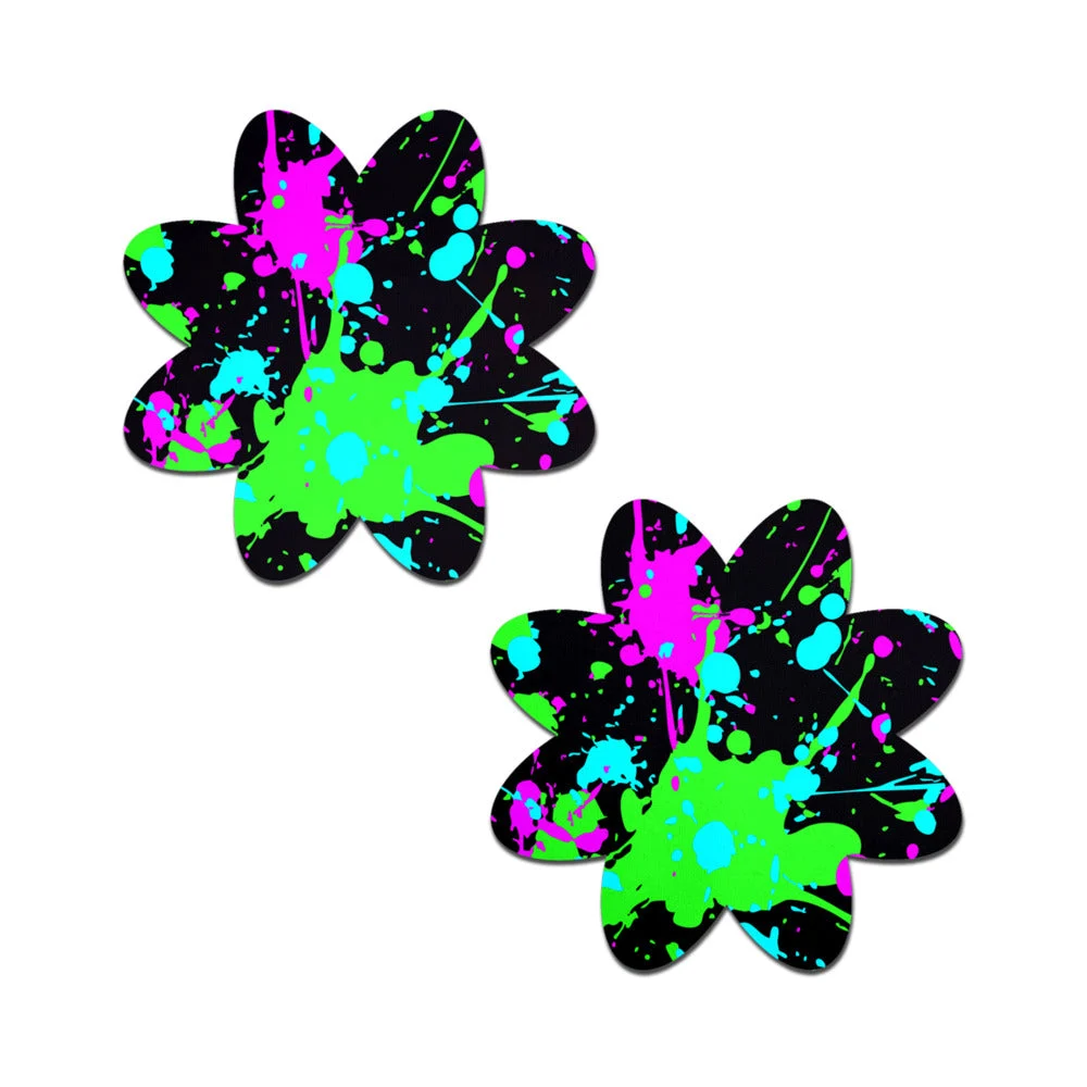 Pastease Vibrant Neon Paint Splatter Petal - Multi-Color O/S
