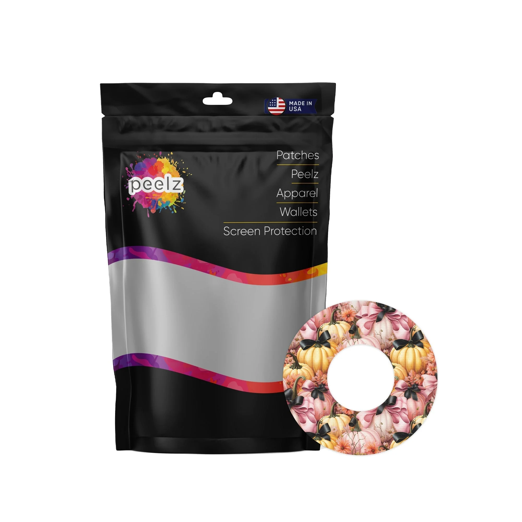 Patterned Pumpkins PatchTape Designed for the FreeStyle Libre 2