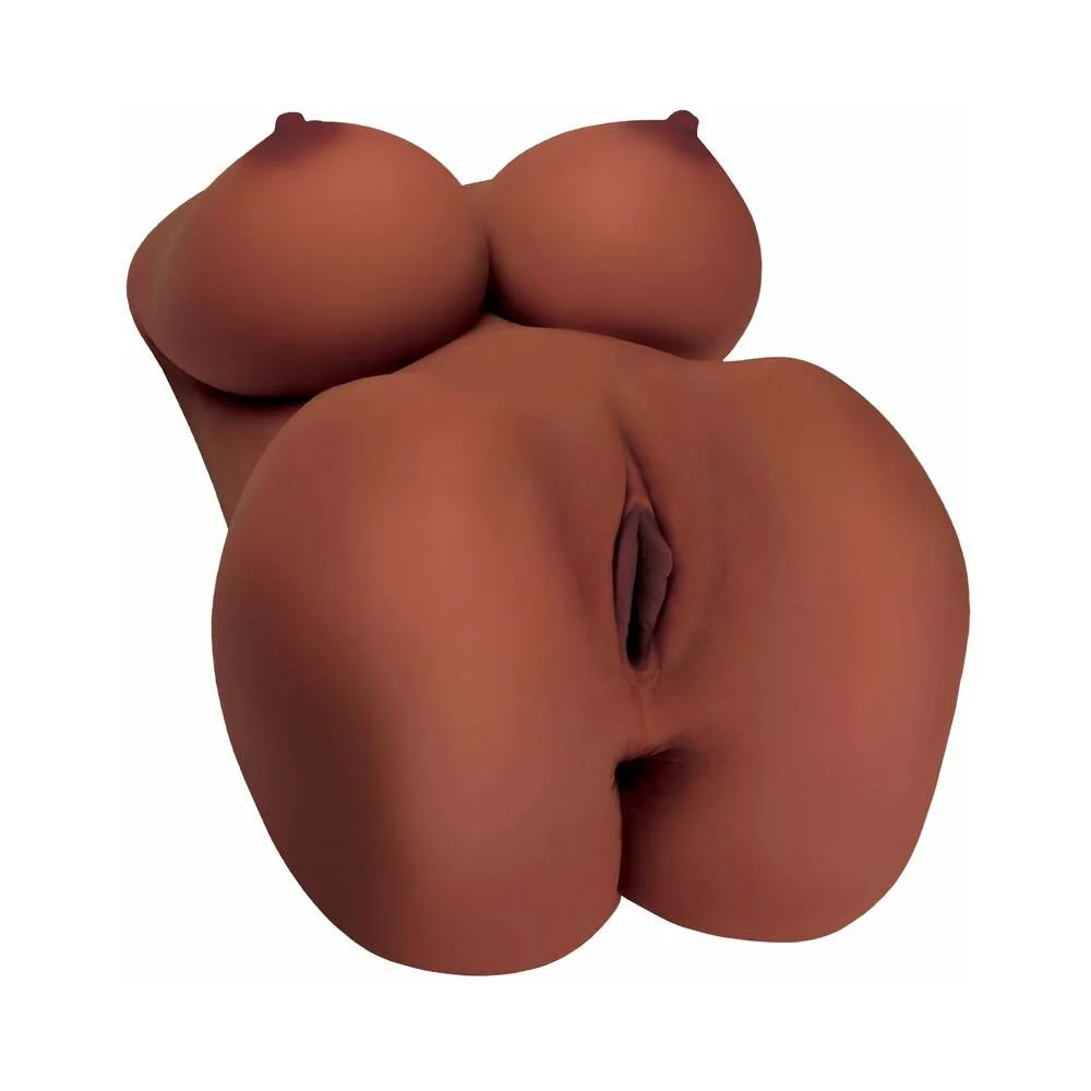 PDX Plus EZ Bang Torso Life-Size Masturbator Brown