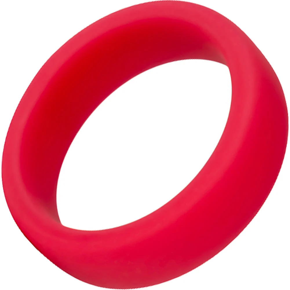 Performance Pro Wide Silicone Penis Ring, 1.5", Red