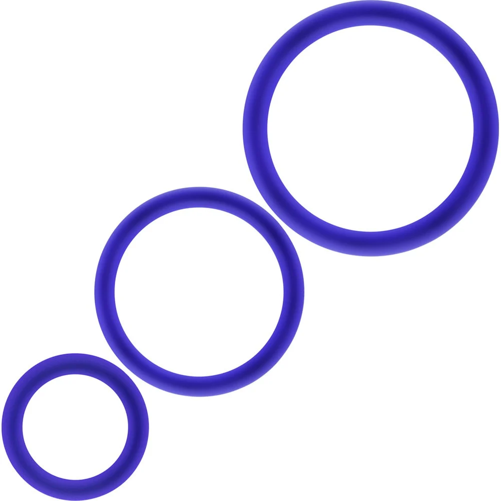 Performance Pure Premium Silicone Penis Rings, VS4 Indigo