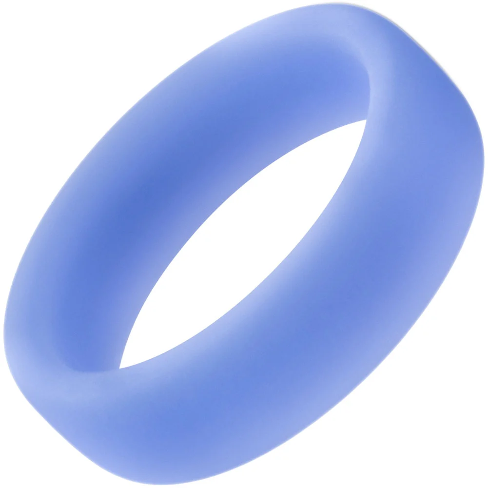 Performance Silicone Glo Penis Ring, 1.5", Glow Blue