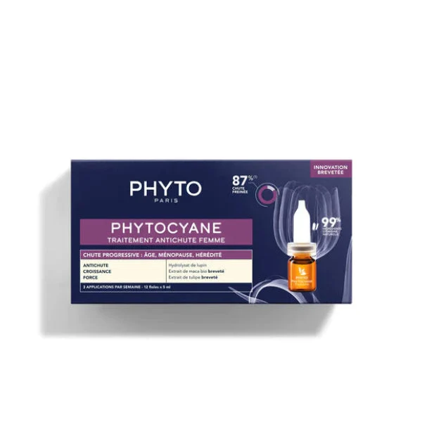 Phytocyane Progressive Hair Loss Treatment for Women, 12amps x 5 ML