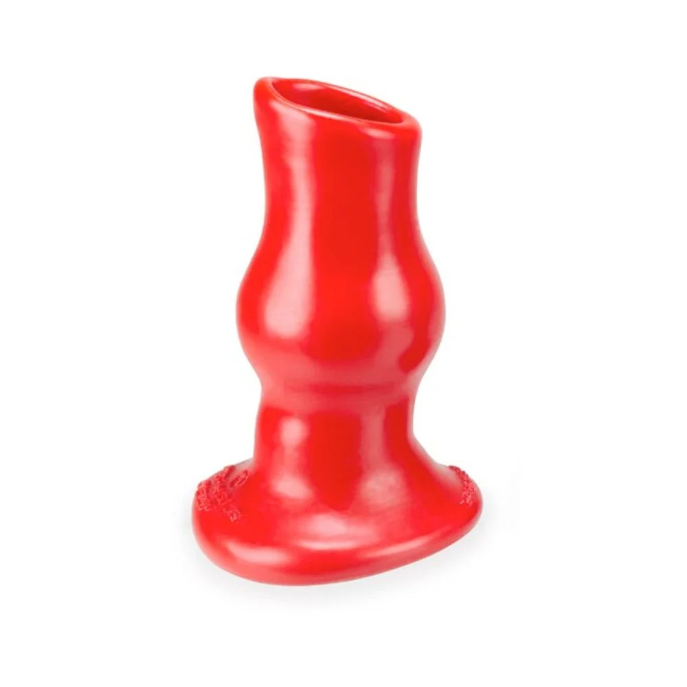 Pig Hole Deep-1 Hollow Butt Plug Small Red