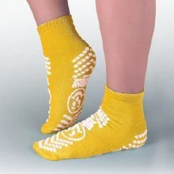 Pillow Paws Yellow Risk Alert Terries Slipper Socks
