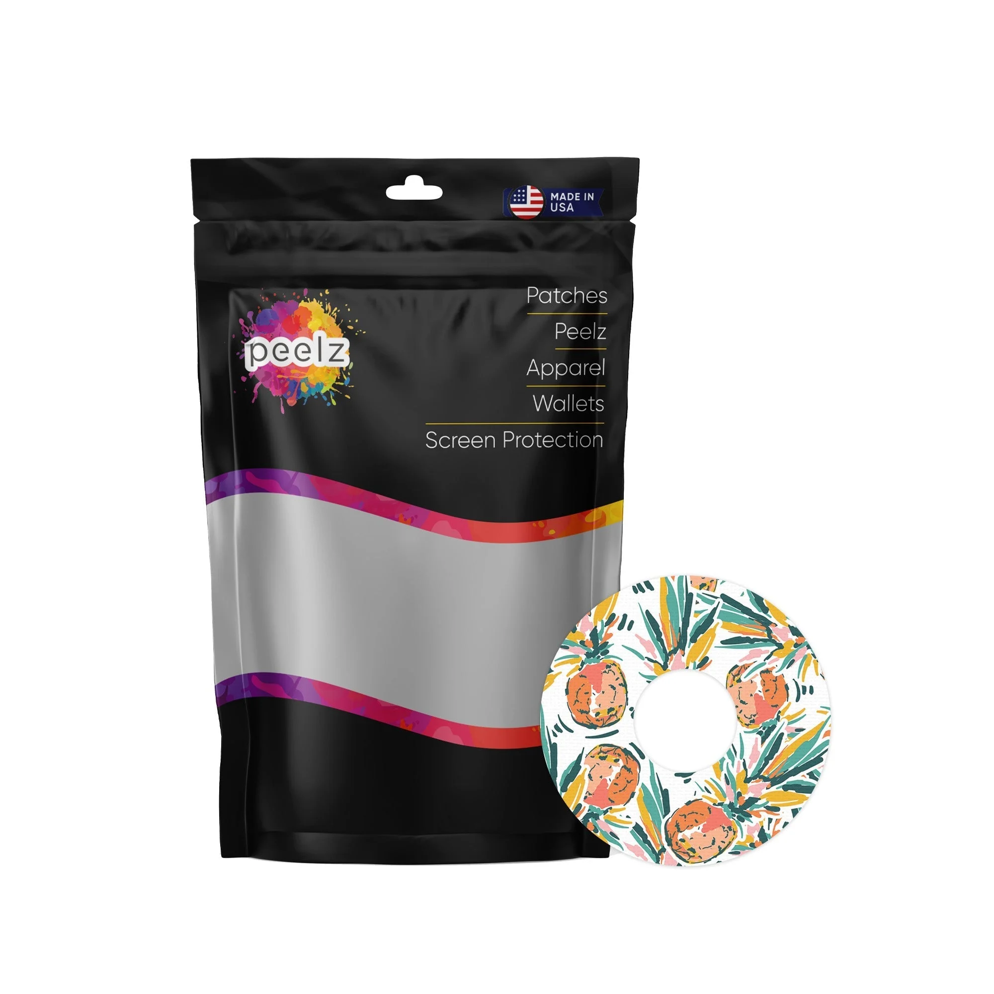 Pineapple Paradise Patch Tape Designed for the FreeStyle Libre 3 Plus & Lingo