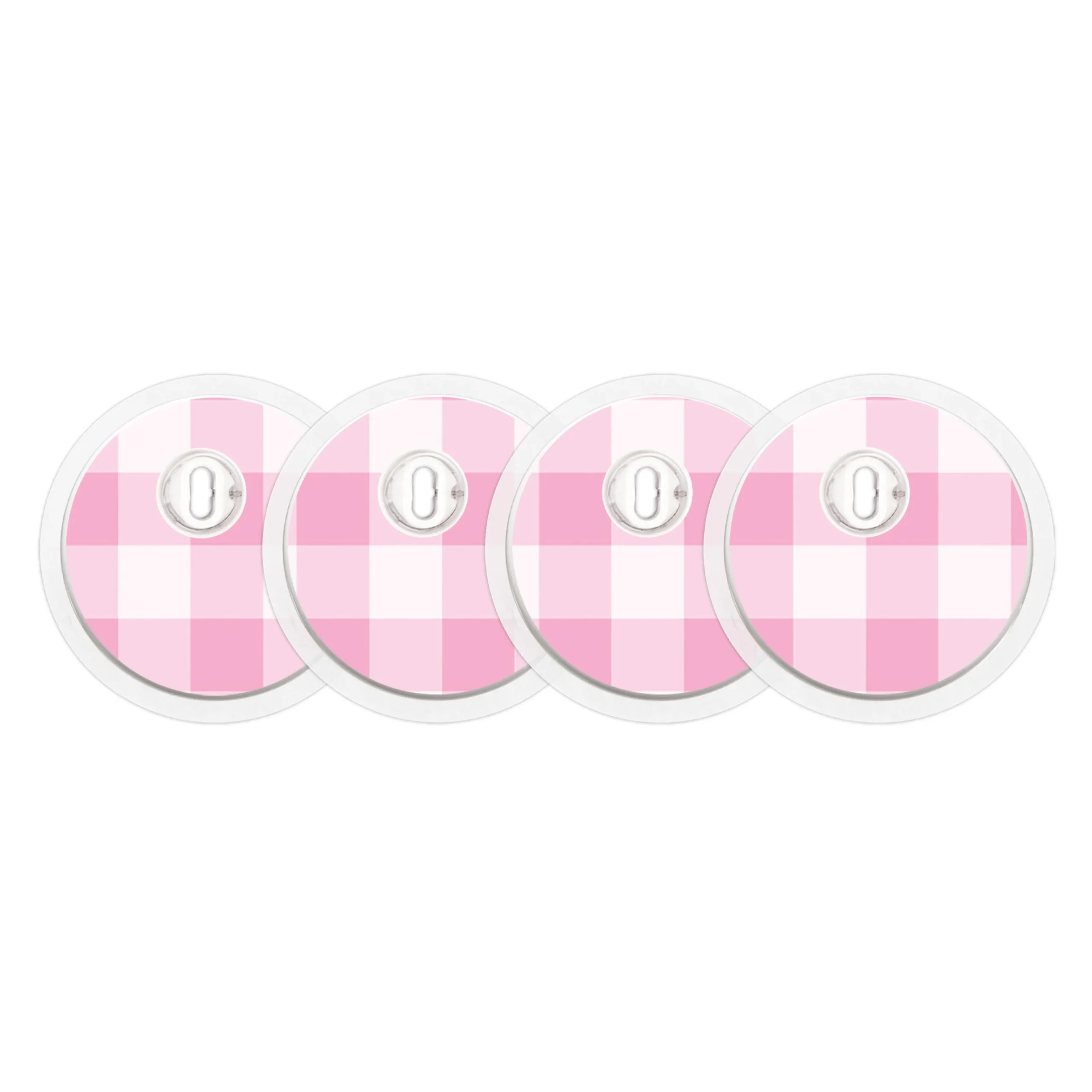 Pink Plaid Sticker Designed for the FreeStyle Libre 3 Plus & LingoSensor