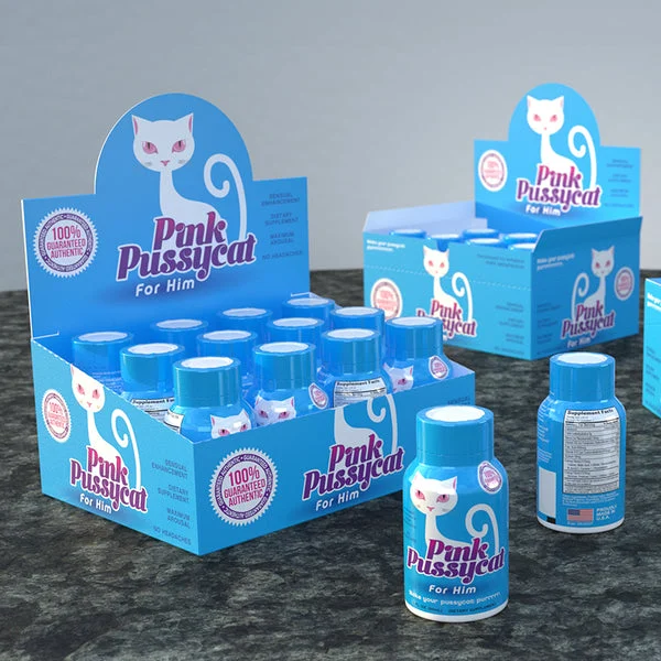 Pink Pussycat For Him Single Shot Display of 12