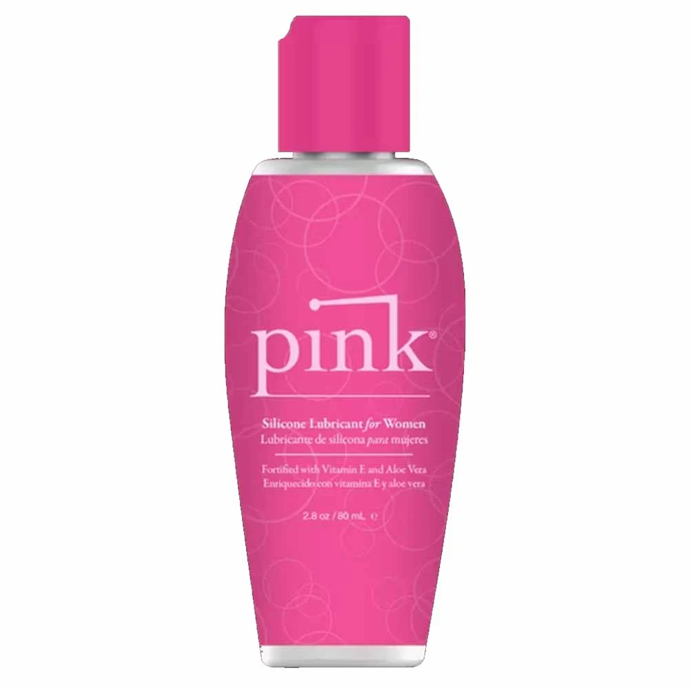 Pink Silicone Premium Personal Lubricant for Women, 2.8 fl.oz (80 mL)