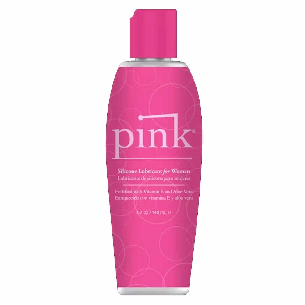 Pink Silicone Premium Personal Lubricant for Women, 4.7 fl.oz (140 mL)