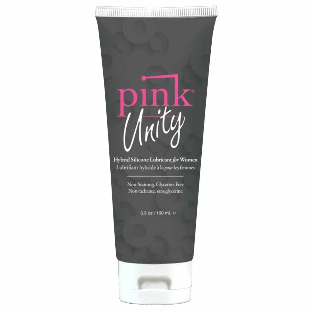 Pink Unity Silicone and Water Based Hybrid Lubricant, 3.3 fl.oz (100 mL)