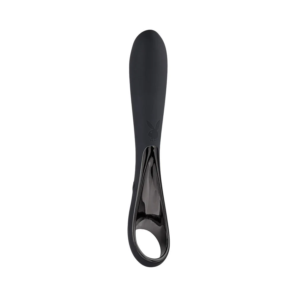 Playboy Ollo Rechargeable Silicone Vibrator With Ring Handle 2 Am