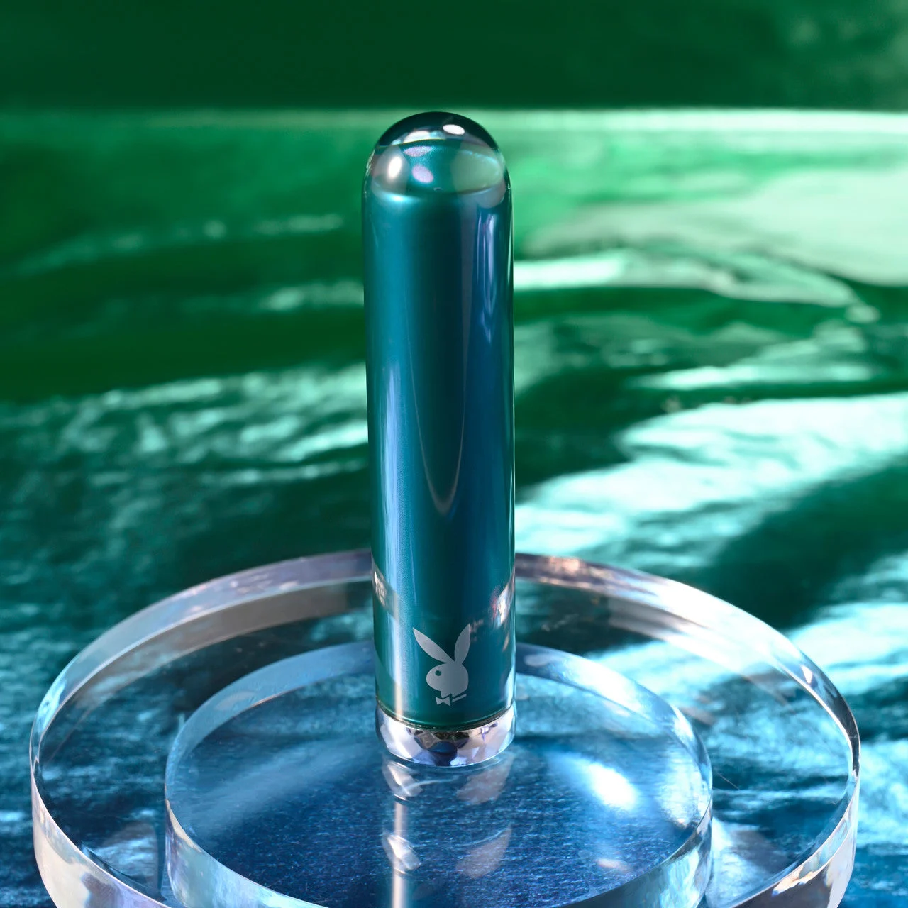 PLAYBOY PLEASURE EMERALD GLASS TIPPED BULLET